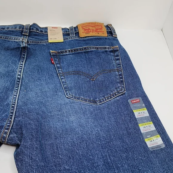 LEVI'S 511 / 505 BLUE JEANS 38X30, SLIM FIT LEVI’S FLEX